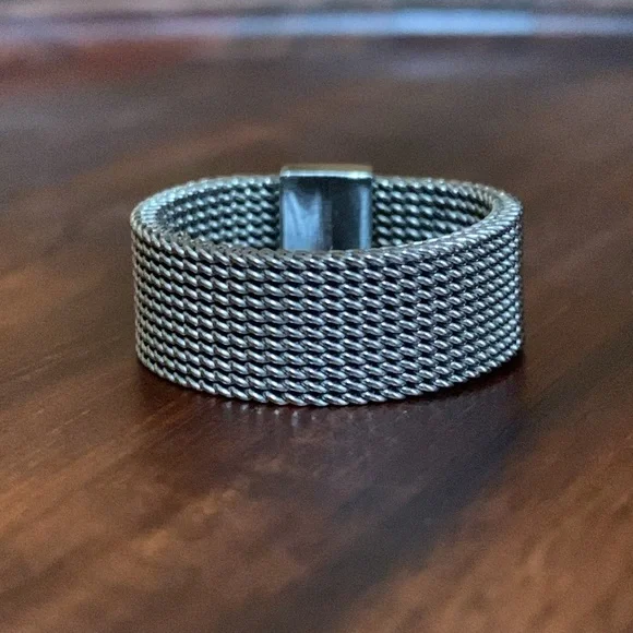 Stainless steel rhinestone ring size 6.5 - Picture 3 of 7